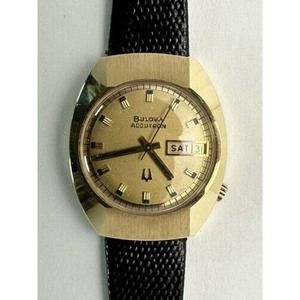 Rare Model ! 1972 Bulova Accutron 14k Gold 45g Case Beautiful